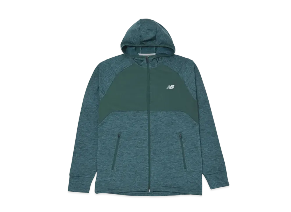 New Balance Heat Grid Full Zip Hoodie "New Spruce"
