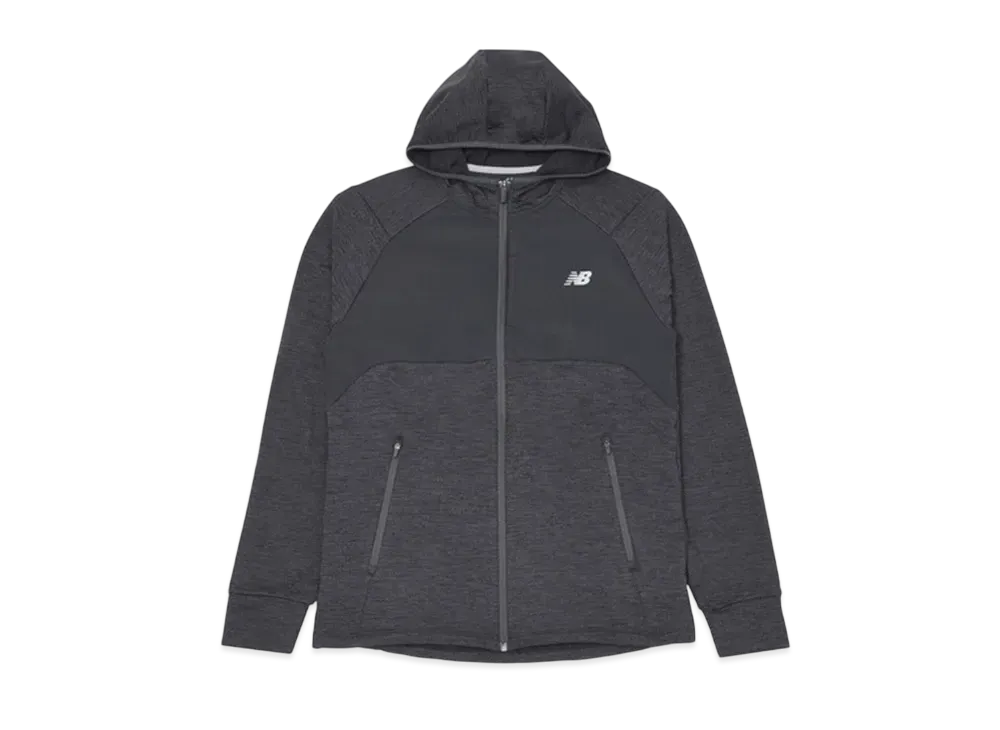 New Balance Heat Grid Full Zip Hoodie "Black"