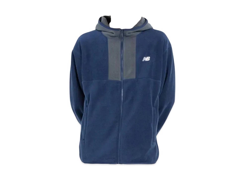 New Balance Fleece Full Zip Hoodie "NB Navy"