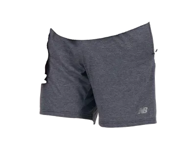 New Balance Sport Essentials Heather Tech Knit Shorts 7 Inches "Black"