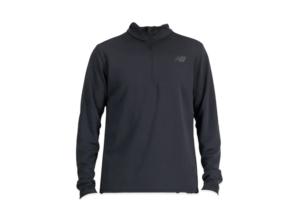 New Balance Tenacity Grit Quarter Zip Top "Black"