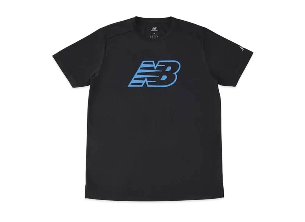 New Balance Sport Essentials Run Graphic Short Sleeve T-Shirt "Black Multi"