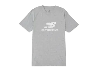 New Balance Stacked Logo Short Sleeve T-Shirt "Athletic Gray"