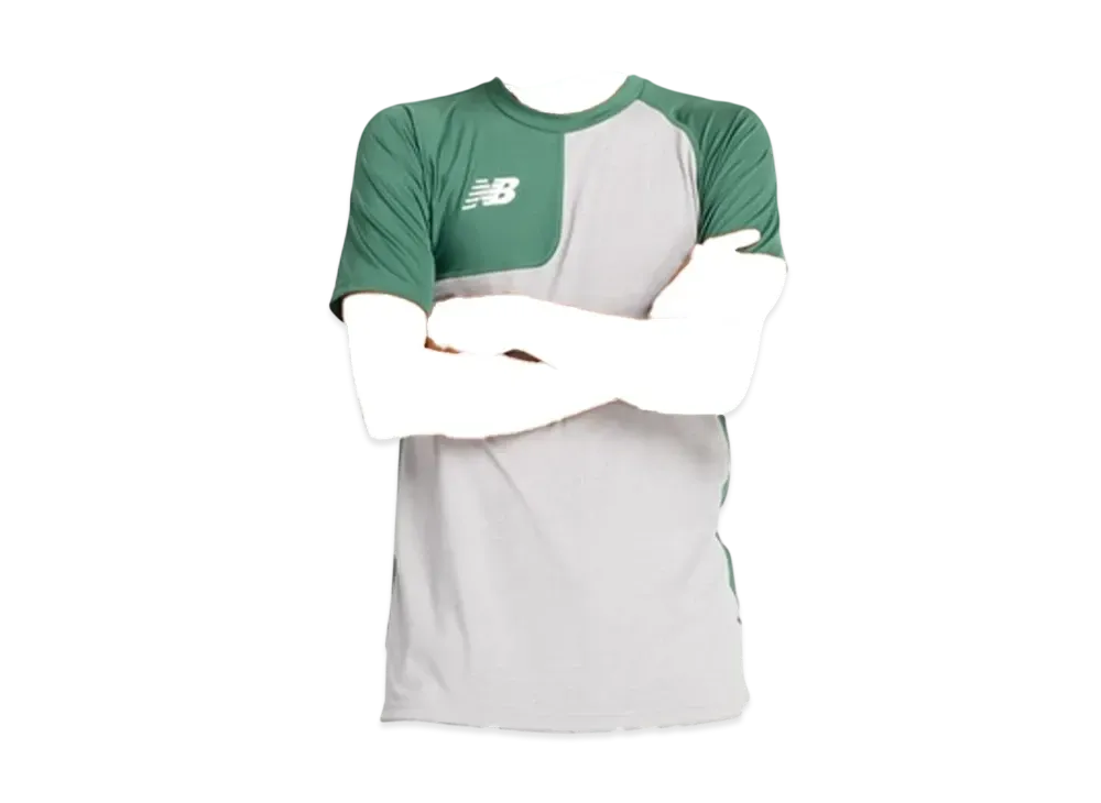 New Balance Bp Baseball Asymmetric Short Sleeve Top (Right-Handed Pitcher) "Team Dark Green"