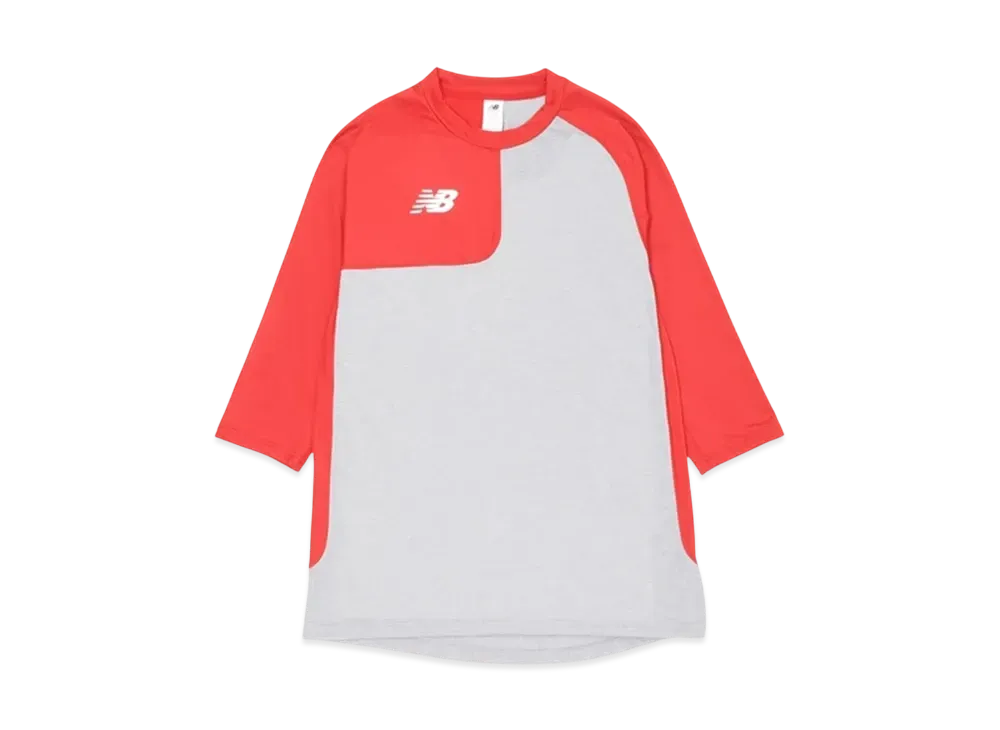 New Balance Baseball Asymmetric Long Sleeve Top (For Right-Handed Pitchers) "Team Red"