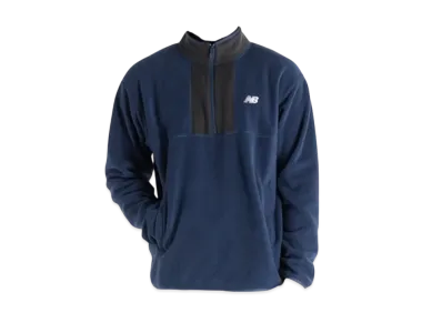 New Balance Fleece Quarter Zip Top "Nb Navy"
