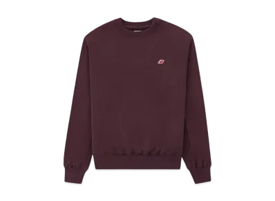 New Balance Made In Usa Core Crewneck Sweatshirt "Plum Brown"