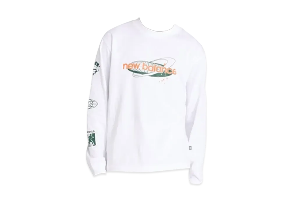 New Balance Long Sleeve T-Shirt "White"