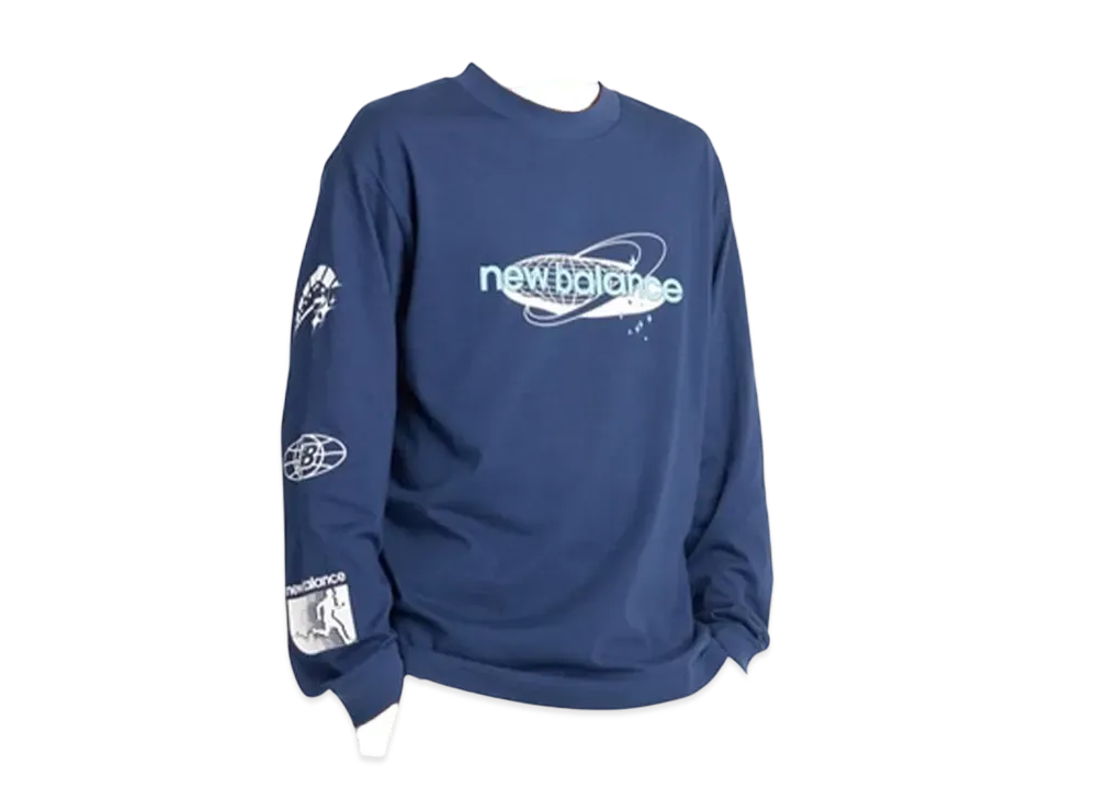 New Balance Long Sleeve T-Shirt "Nb Navy"