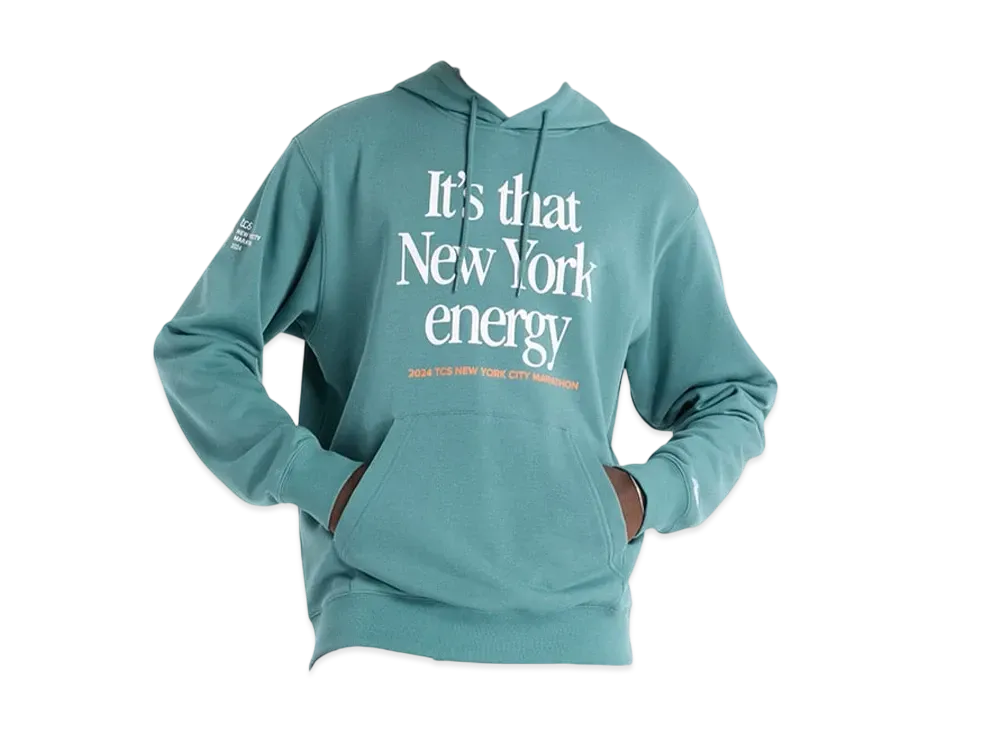 New Balance New York City Marathon New Balance Graphic French Terry Crew Hoodie "New Spruce"