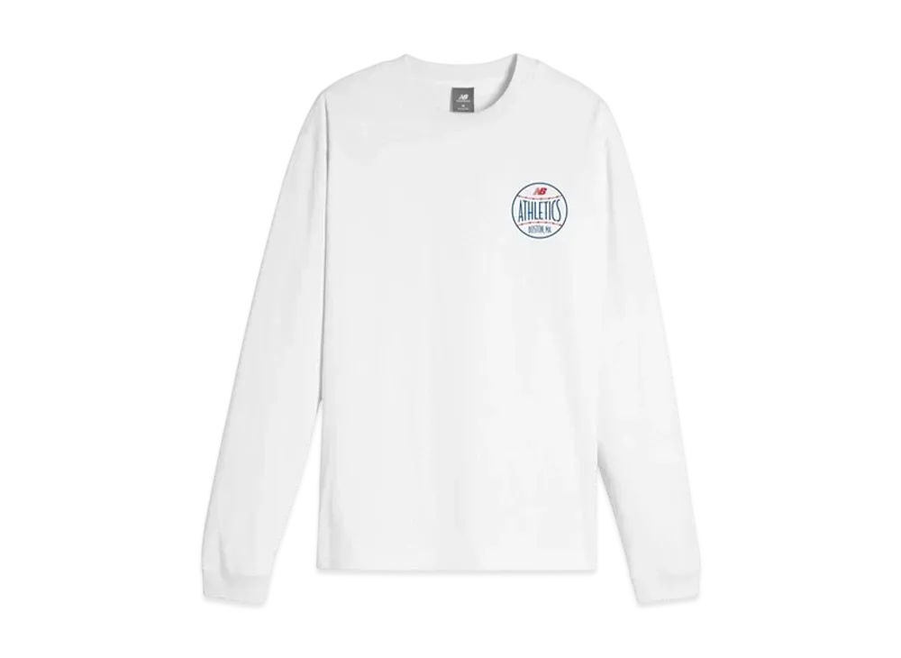 New Balance Diamond New Balance Athletics Long Sleeve T-Shirt "White"