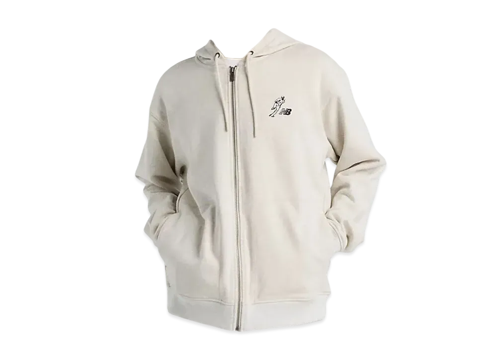 New Balance Shohei Signature Full Zip Hoodie "Oatmeal Heather"