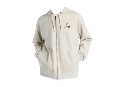New Balance Shohei Signature Full Zip Hoodie "Oatmeal Heather"