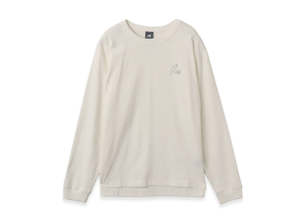 New Balance Shohei Signature Heavy OZ LS T-Shirt "Ivory"