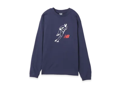 New Balance Shohei Always On Logo LS T-Shirt "Navy"