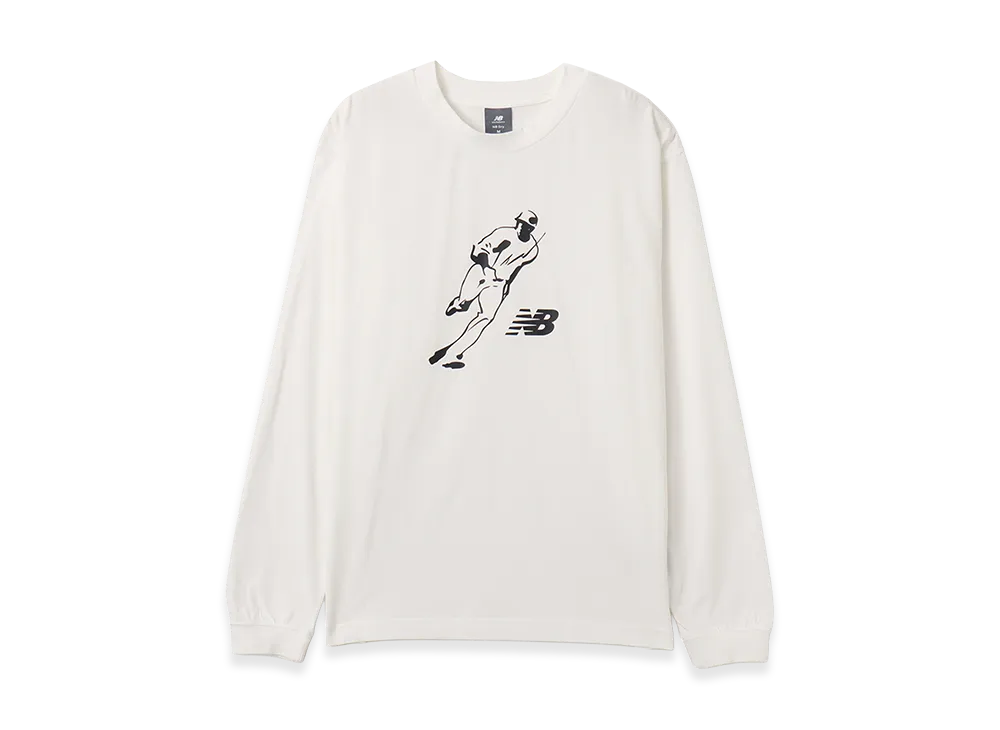 New Balance Shohei Always On Logo LS T-Shirt "White"