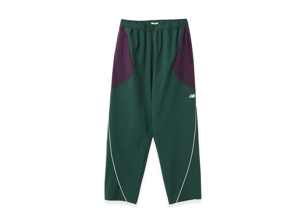 New Balance Basketball Woven Color Block Pants "Green"