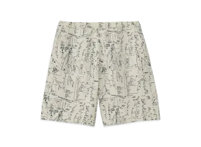 The North Face Aloha Rip Shorts "Half Dome Drawing Fossil Ivory"