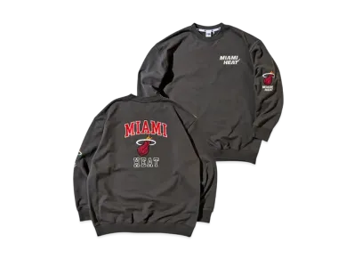 NBA Team Lettering Sweatshirt Overfit Heat "Dark Gray"