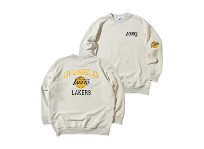 NBA Team Lettering Sweatshirt Overfit Lakers "Oatmeal"