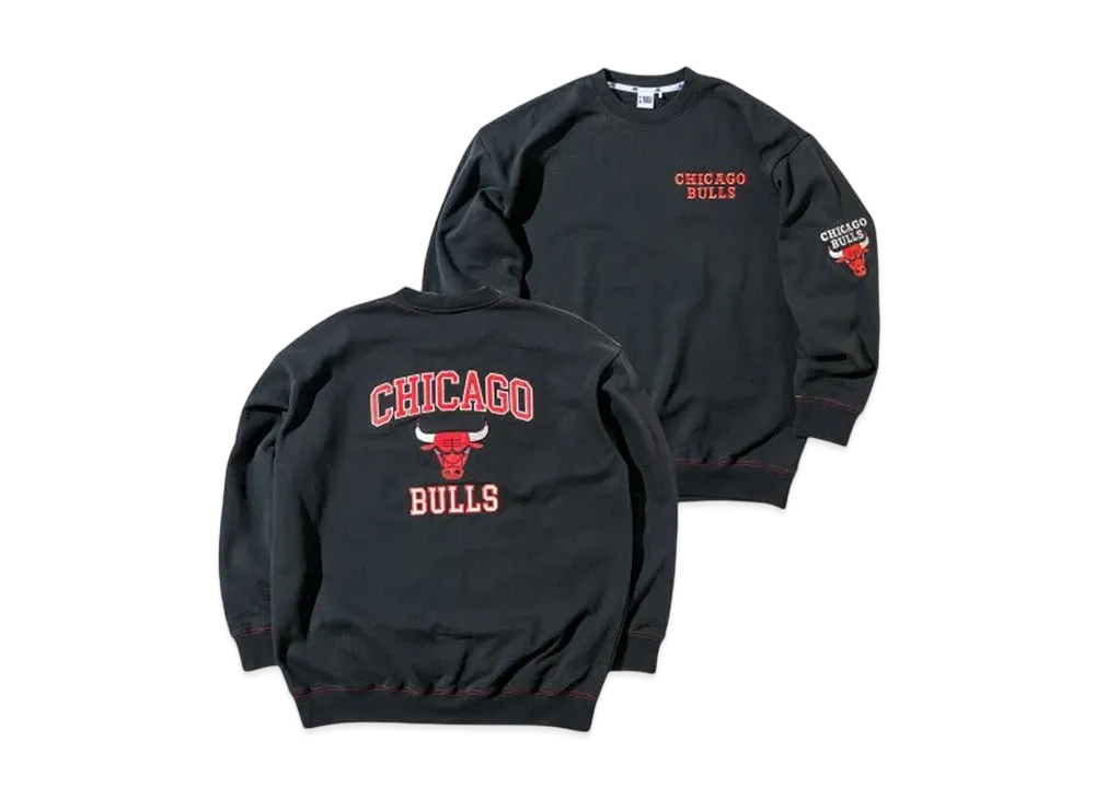 NBA Team Lettering Sweatshirt Overfit Bulls "Black"