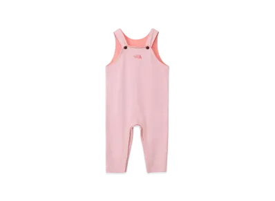 The North Face Baby Sweat Logo Overalls "Metallic Pink"