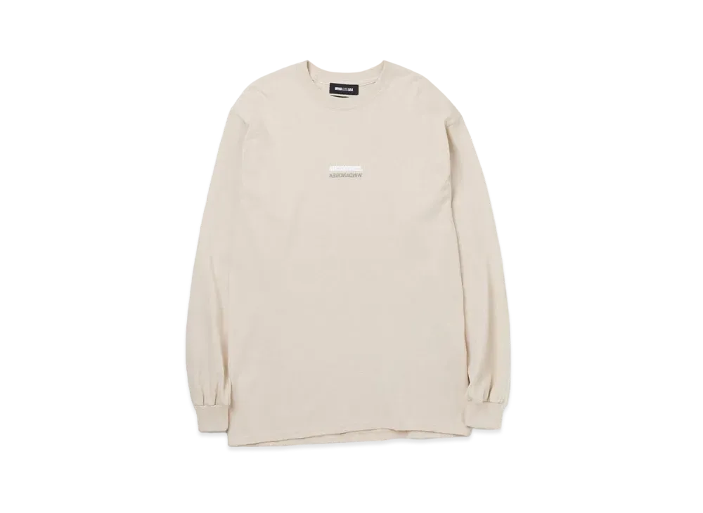NEIGHBORHOOD WIND AND SEA NHWDS-1 / C-TEE . LS "Beige"