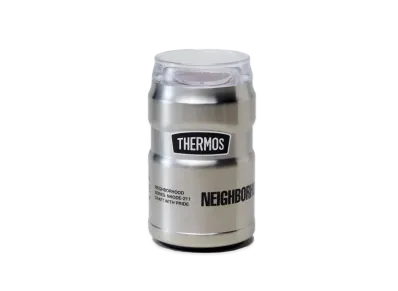 NEIGHBORHOOD THERMOS / S-CAN HOLDER "Silver"
