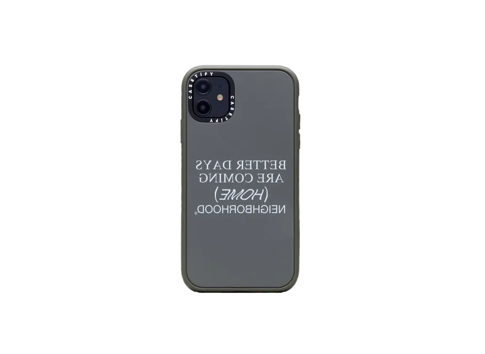 NEIGHBORHOOD NHCT . HOME / P-IPHONE CASE (11 / 11PRO / 11PRO MAX) "Olive"