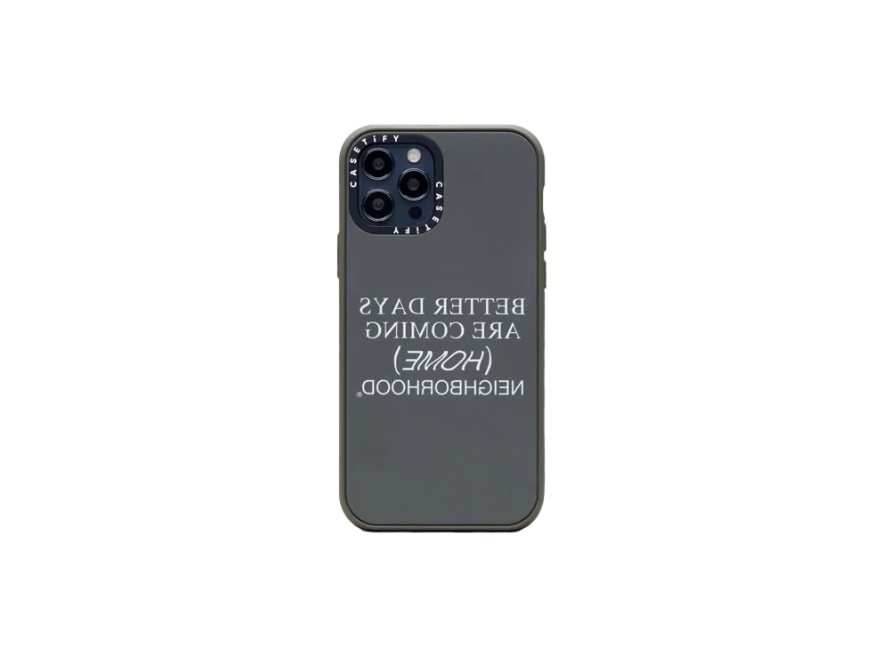 NEIGHBORHOOD NHCT . HOME / P-IPHONE CASE (12 / 12PRO / 12PRO MAX) "Olive"