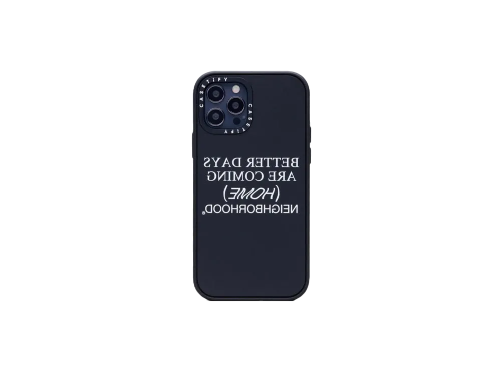 NEIGHBORHOOD NHCT . HOME / P-IPHONE CASE (12 / 12PRO / 12PRO MAX) "Black"