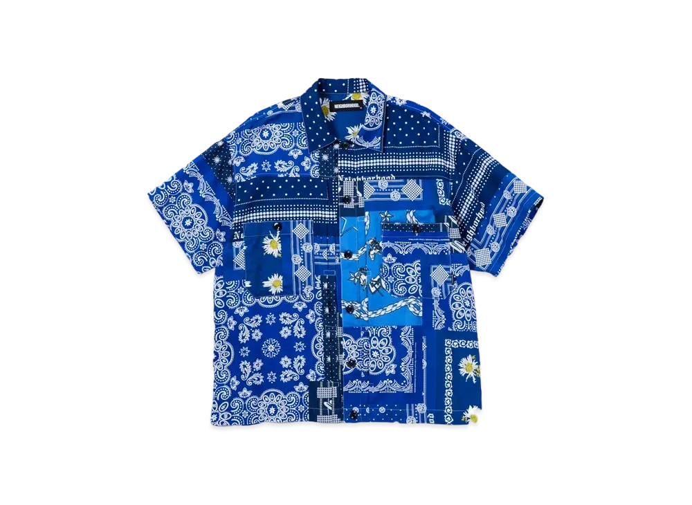 NEIGHBORHOOD BANDANA . TYPE-B / C-SHIRT . SS "Navy"