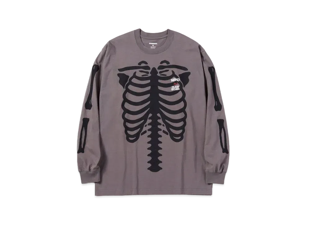 NEIGHBORHOOD BONES / C-TEE . LS "Grey"