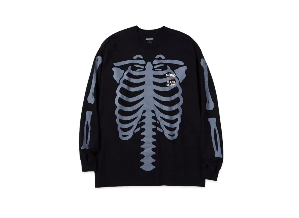 NEIGHBORHOOD BONES / C-TEE . LS "Black"