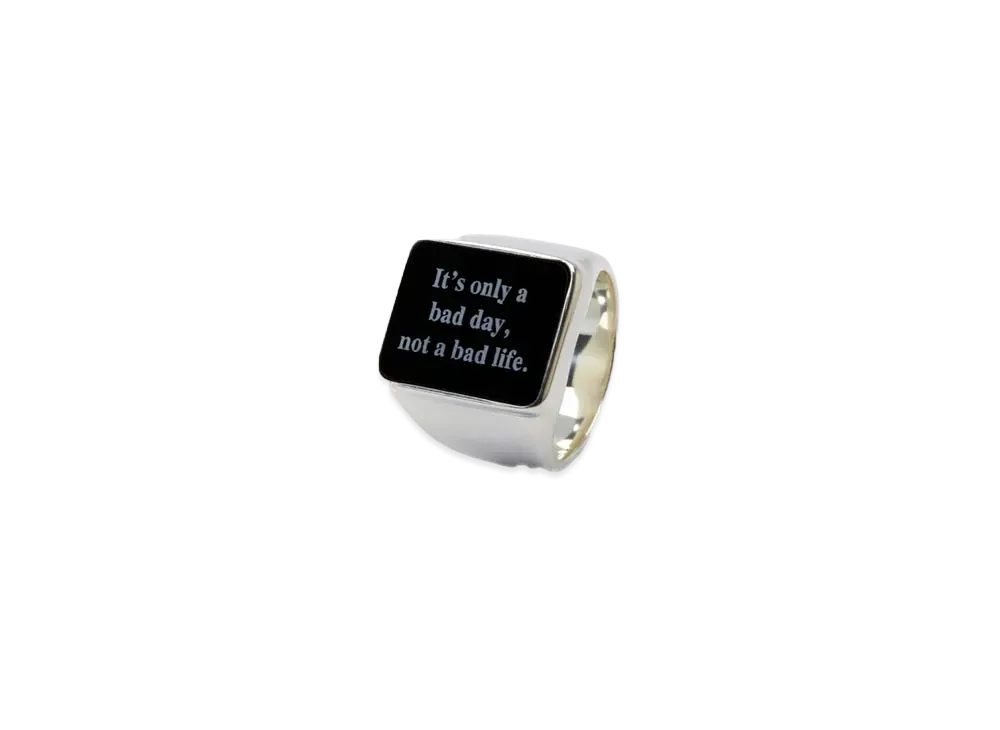 NEIGHBORHOOD SIGNET / S-RING "Silver"