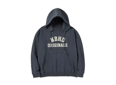 NEIGHBORHOOD SULFUR DYE / C-HOODED . LS "Charcoal"