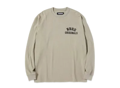 NEIGHBORHOOD SULFUR DYE / C-CREW . LS "Greige"