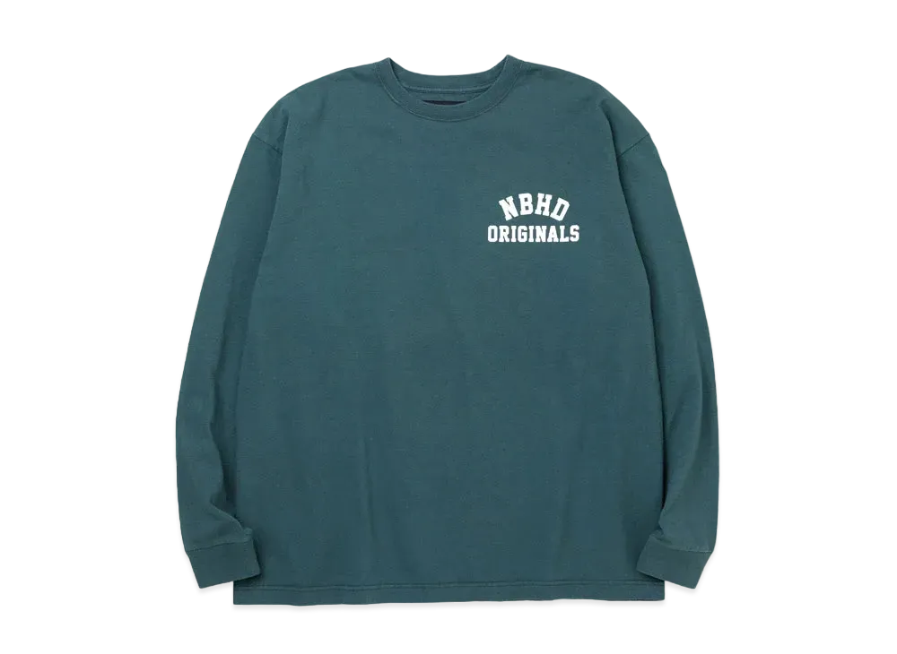 NEIGHBORHOOD SULFUR DYE / C-CREW . LS "Green"
