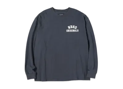 NEIGHBORHOOD SULFUR DYE / C-CREW . LS "Charcoal"