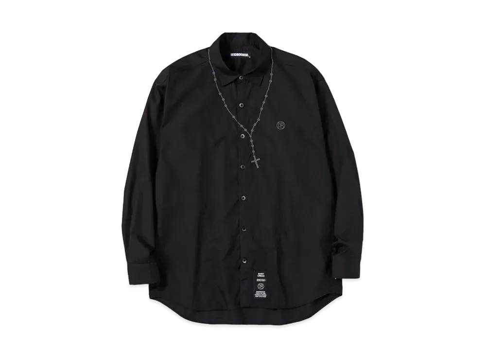 NEIGHBORHOOD EMB CROSS / C-SHIRT . LS "Black"