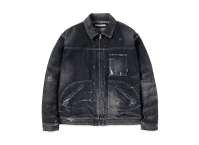 NEIGHBORHOOD FRONT ZIP DENIM / C-JK "Black"