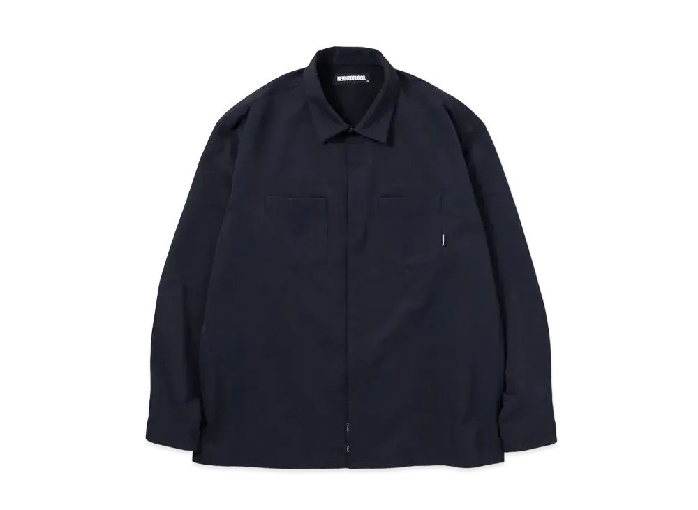 NEIGHBORHOOD PLAIN / E-SHIRT . LS "Navy"
