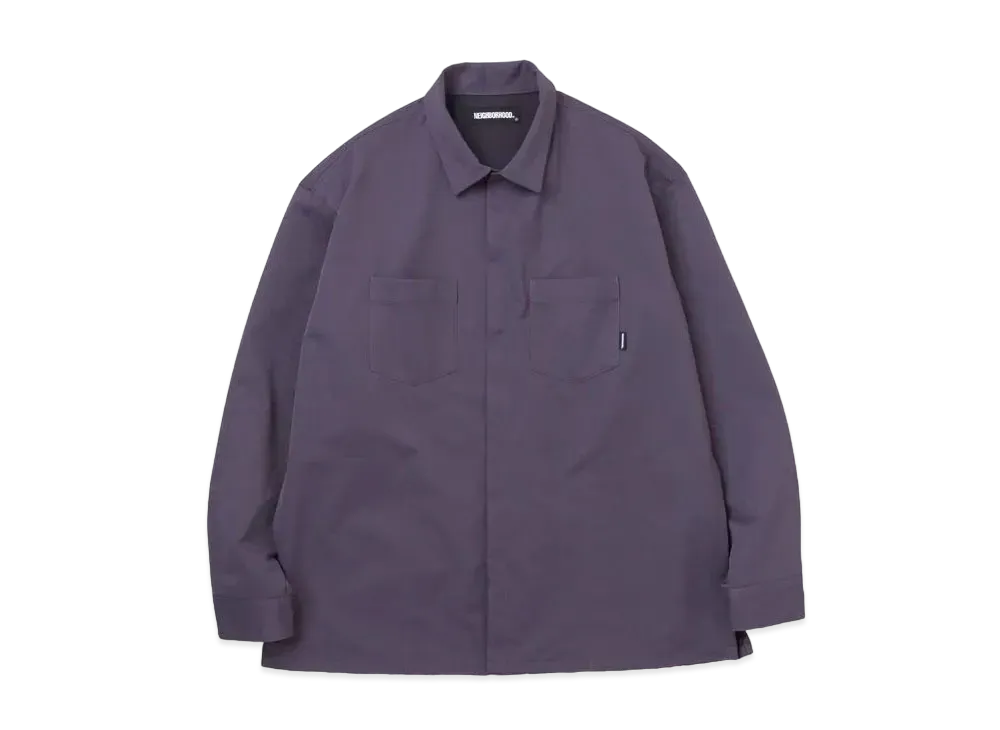 NEIGHBORHOOD PLAIN / E-SHIRT . LS "Charcoal"