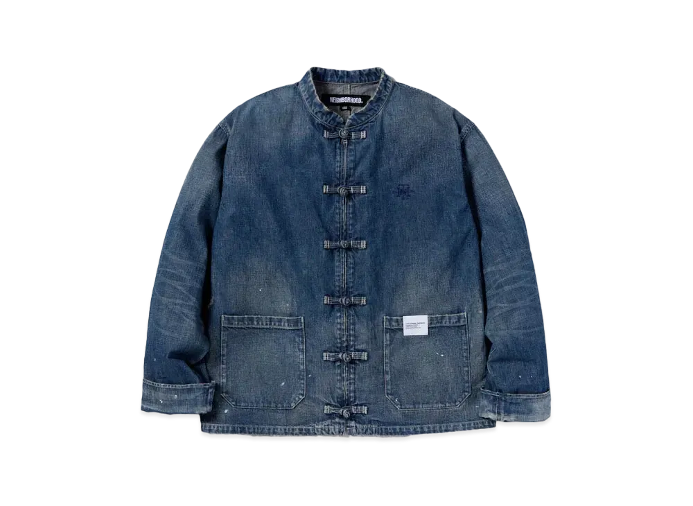 NEIGHBORHOOD Washed Denim KF Jacket "Indigo"