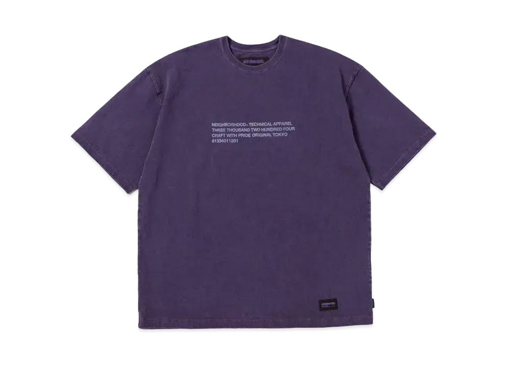 NEIGHBORHOOD Pigment Dyed Crewneck SS "Purple"