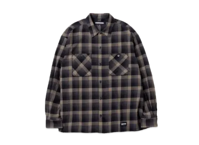 NEIGHBORHOOD Half Hombre Check Shirt LS "Beige"
