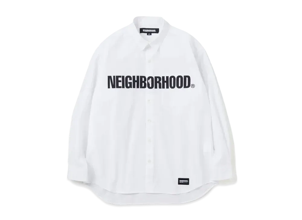 NEIGHBORHOOD CI Print Shirt LS "White"
