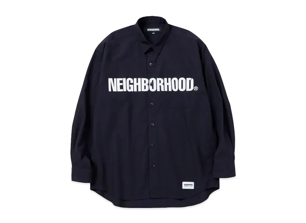 NEIGHBORHOOD CI Print Shirt LS "Navy"