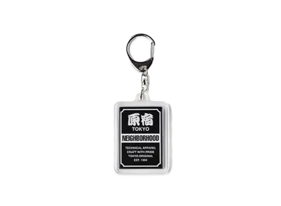 NEIGHBORHOOD for ISETAN Rectangle Type Key Tag "Black"