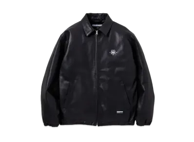 NEIGHBORHOOD Leather Zip Work Jacket "Black"